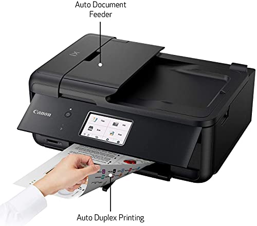 Canon All-In-One Printer Copier Scanner Fax Auto Document Feeder Photo And Document Printing Airprint (R) And Android Printing + Bonus Set Of Ink And Printer Cable #TOP1