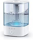 加湿器 超音波式 3.5L 大容量 卓上 8-12畳 除菌 省エネ 吹出口360° 3段階ミスト量調整 30時間連続加湿 次亜塩素酸水対応 タッチ式加湿機 空焚き防止 上から給水 静音 アロマ対応 睡眠モード 部屋 オフィス 会社 家庭など適用 日本語説明書付き (3.5L)