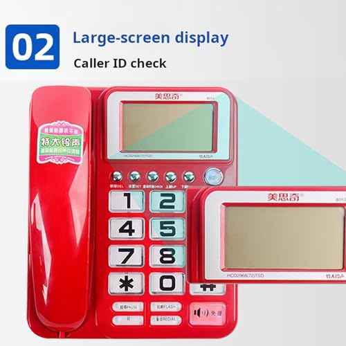 Téléphone fixe filaire à écran COOLHOOD combiné mural pour chambre d'hôtel - 7