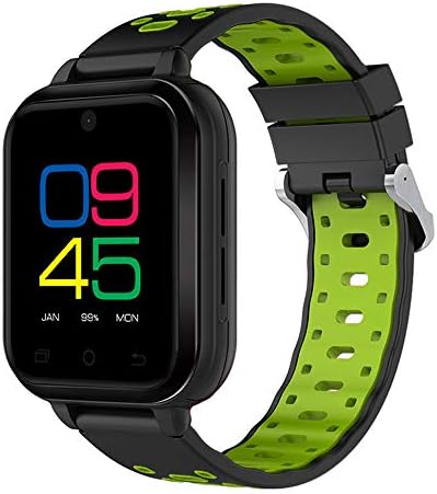 ZMDHLY Finow Q1 Pro MTK6737 Quad-Core Android 6.0 4G Smart Watch 1GB / 8GB Smartwatch Mobile Phone Heart Rate SIM Card Supports Replaceable Strap,Green
