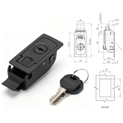 Loquet à compression fermeture de trappe industrielle et coffre bateau - 3