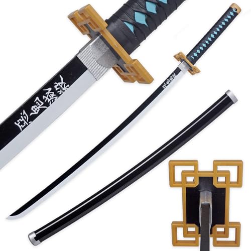 LQZJG Anime Espada de bambú Cosplay，Tokitou Muichirou Espada Katana 103 cm/40 Pulgadas