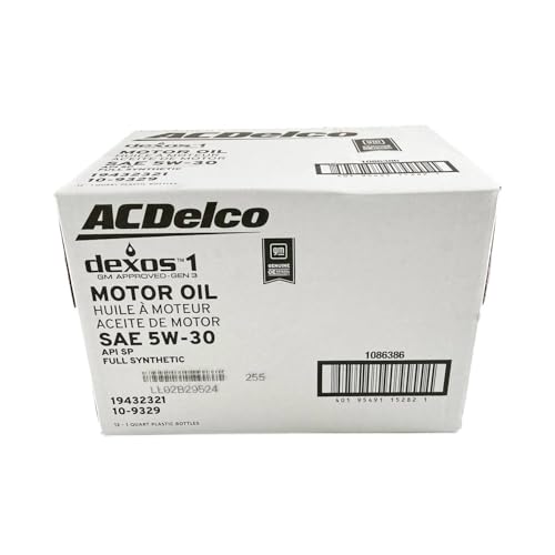 ACDelco GM Original Equipment 10-9329 (19432321) dexos™1 GEN 3 Full Synthetic 5W-30 Motor Oil - 1 qt. | Case of 12