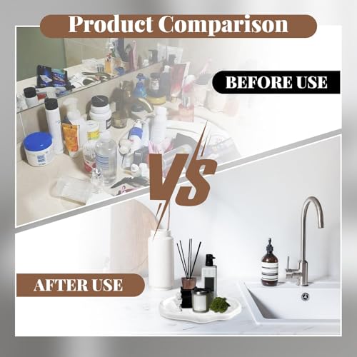 2 Stück Badezimmer Tablett Dekotablett Deko Tablett Schwarz Silikon Ablageschale Kleines Tablett für Waschtisch Badewanne Küchenspüle und Toilette