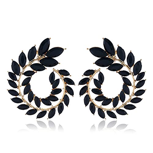 Boucles d'oreilles en cristal géométriques haut de gamme pour femmes élégantes
