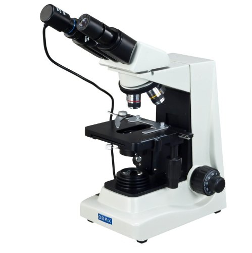 OMAX 40X-1600X Advanced PLAN Darkfield Binocular Compound Microscope with USB Camera and Dry Darkfield Condenser