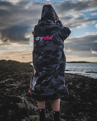 Image of Dryrobe Advance Long Sleeve Swim Parka Change Robe - Stay Warm and Dry - Waterproof Oversized - Swimming /Surfing /OCR Events