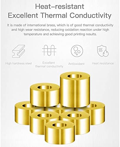 Creality 3D Printer MK-ST Nozzles 5pcs for Ender 3 S1 Ender-3 S1 Pro CR-6 SE CR-6 Max Sermoon V1 Pro Ender-2 Pro CR-200B CR-5 Pro H(CT-380) CR-10 Smart