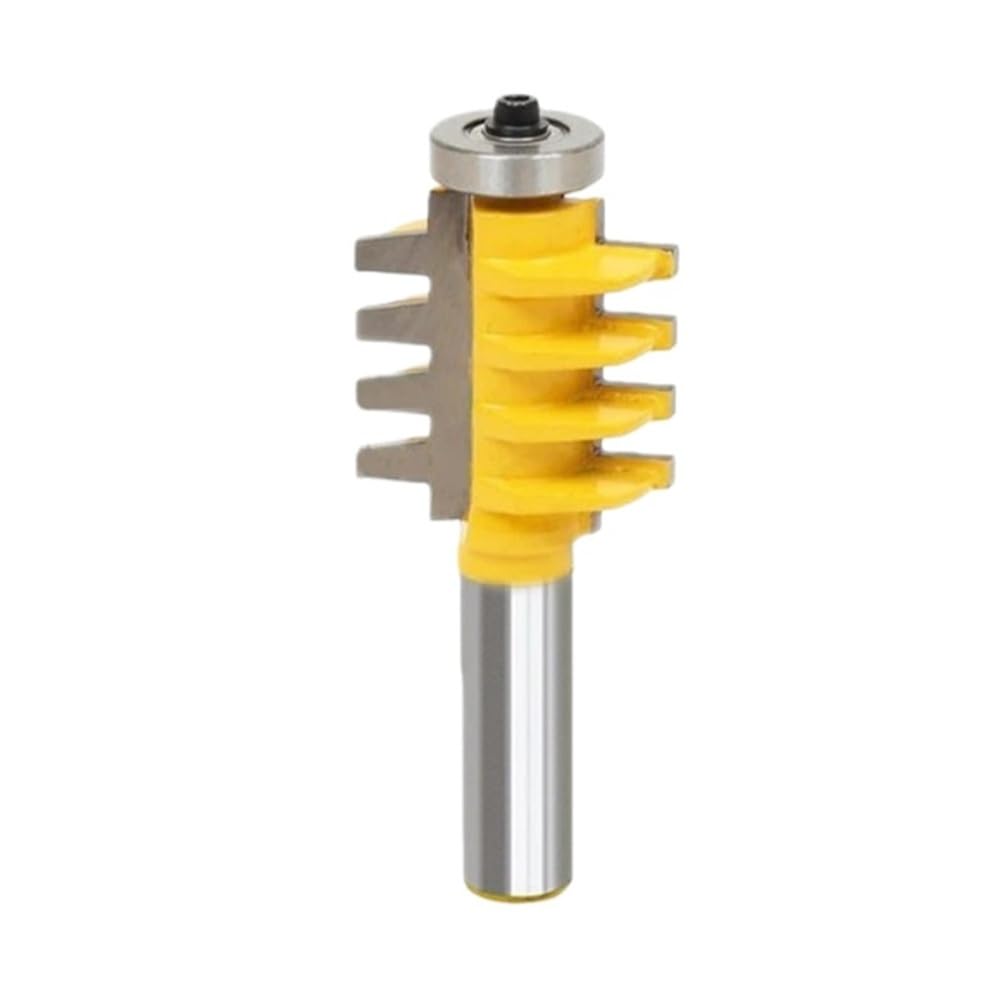 1piece Woodworking Router Bit, Solid Carbide End Mill Cutter Bevel Teeth Mortise Blade CNC Wood Tool(1/2inch)