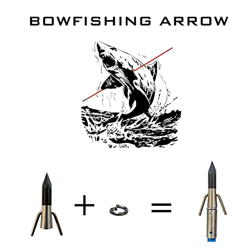 Tiger Archery 34inch Bowfishing Arrows Solid Fiberglass Shaft with