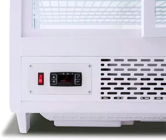 MBH Professional Counter Refrigerated Display Cabinet 100 Litres Small Industrial Catering Display Cabinet White