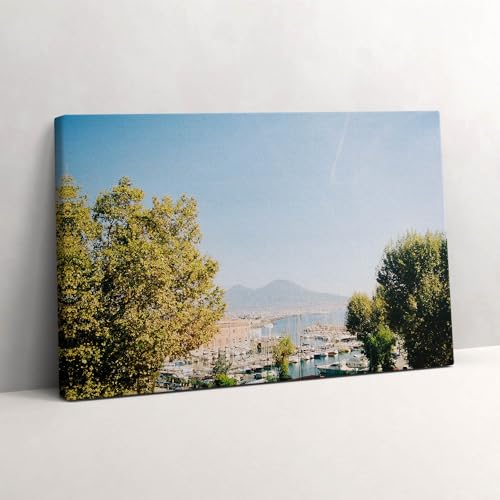 Tableau photo sur toile Arbres verts à Naples 30x20cm Wallfluent