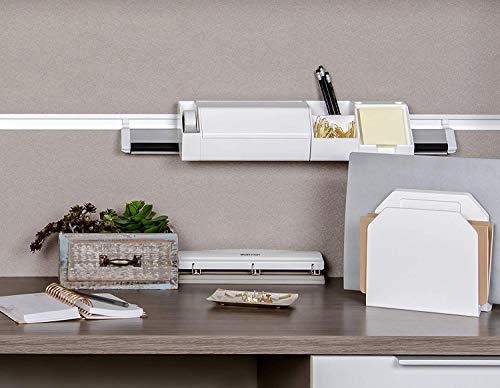 Bostitch Office Premium 3-Locher, 12 Blatt Kapazität, Metall, Gummibasis, leicht zu reinigende Ablage, weiß (KT-HP12-WHITE)