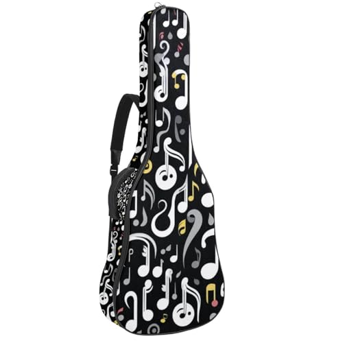 Housse de guitare légère contre l'humidité étui souple étanche 109 cm à poches