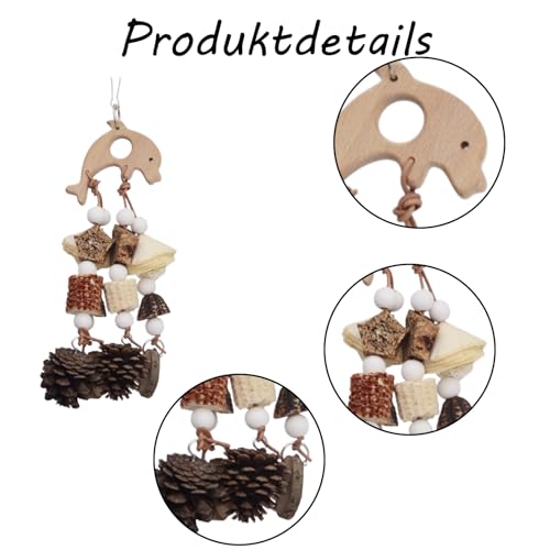 MXYZQDE Wellensittich Zubehör,Wellensittich Spielzeug,Spielzeug für Wellensittiche,Geeignet für Kleine Bis Mittlere Vögel, Leicht Im Käfig Zu Installieren Und Langlebig