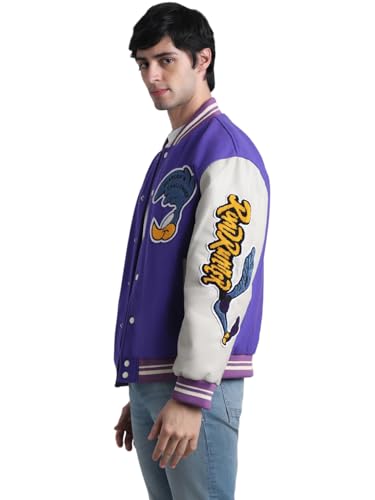 Image of Jack & Jones Stand Collar Varsity Jacket