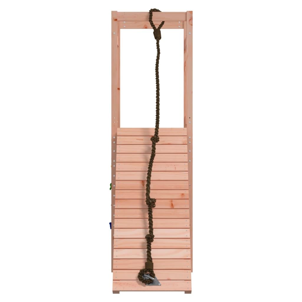 Altalena robusta area giochi esterna in legno di abete Douglas 161 x 46,5 x 169 cm Helloshop26
