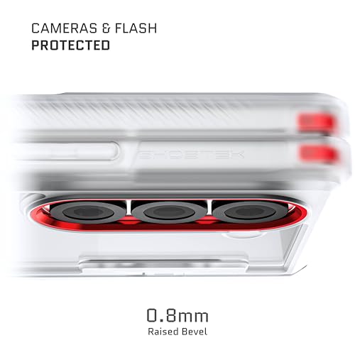 Image of Ghostek Covert Clear Galaxy Z Fold 6 Case with Built-in Kickstand and Full Hinge Protection Shockproof Protective Phone Cover Designed for 2024 Samsung Galaxy Z Fold6 (7.6 inch) (Clear)