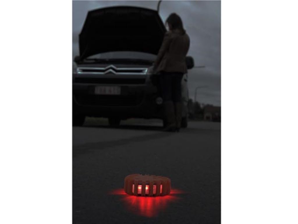 Perel EFL27 luz para alarma Portátil Rojo Indicador de alarma 1 pieza Batería 192 g