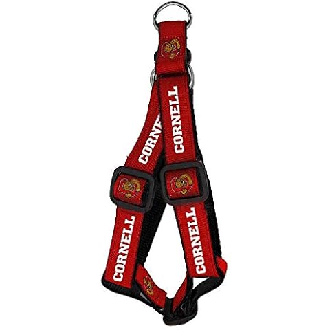 All Star Dogs NCAA Cornell Big Red University Dog Step-In Harness, Medium, Red Cover