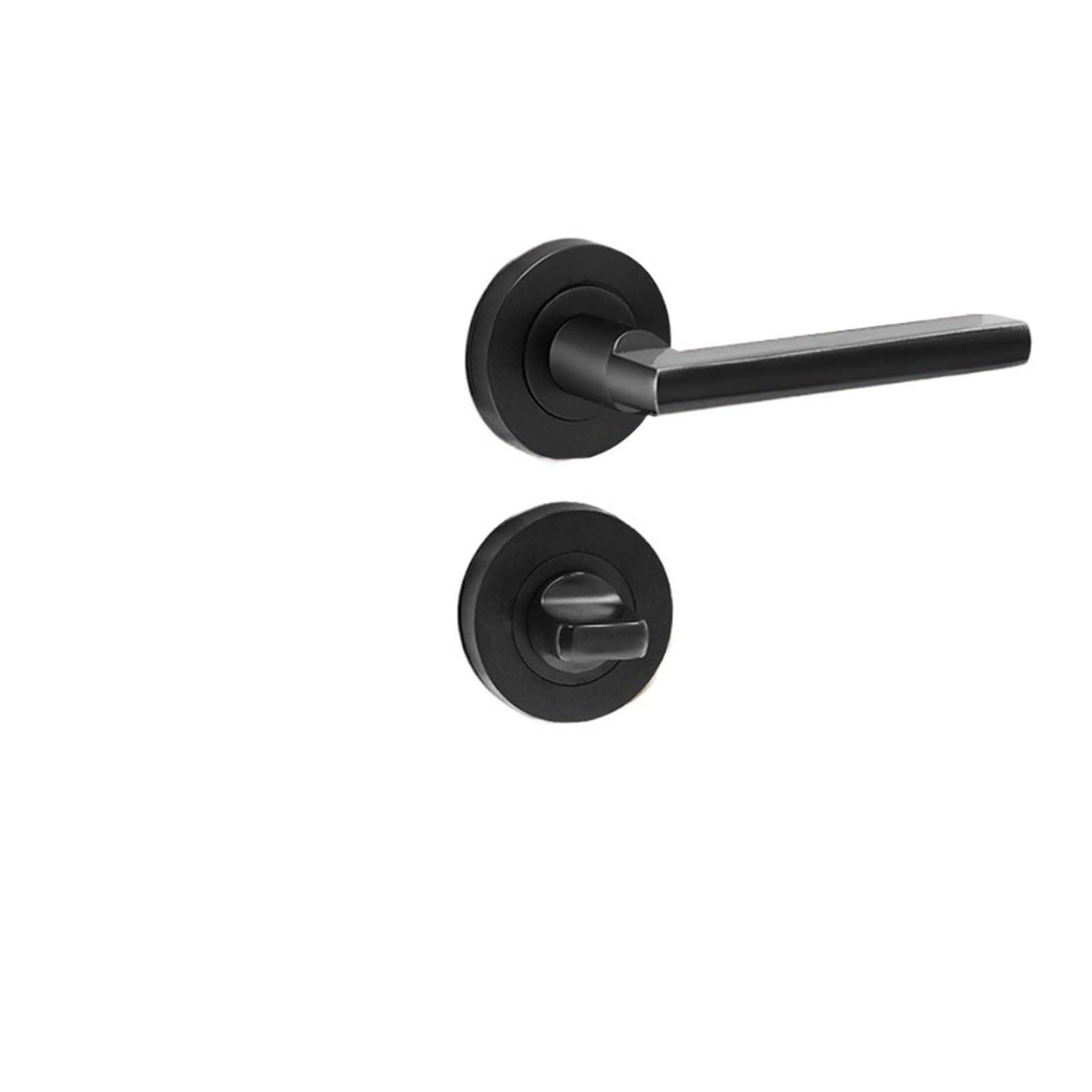 ZONSHJDKR Invisible Wooden Door Lock Secret Split Single Tongue Indoor Room Bedroom Handle Zinc Alloy(Yahei A05 05)