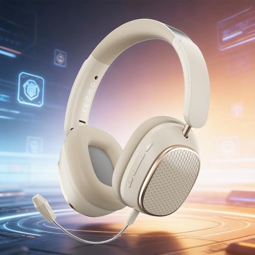 Image of Wireless Bluetooth Headphones with Active Noise Cancelling (Up to 48dB),60H Playtime,Hi-Res Audio,40mm Drivers,Spatial Sound,Foldable,Detachable Mic(Wired /Wireless Use),M12 Khaki.