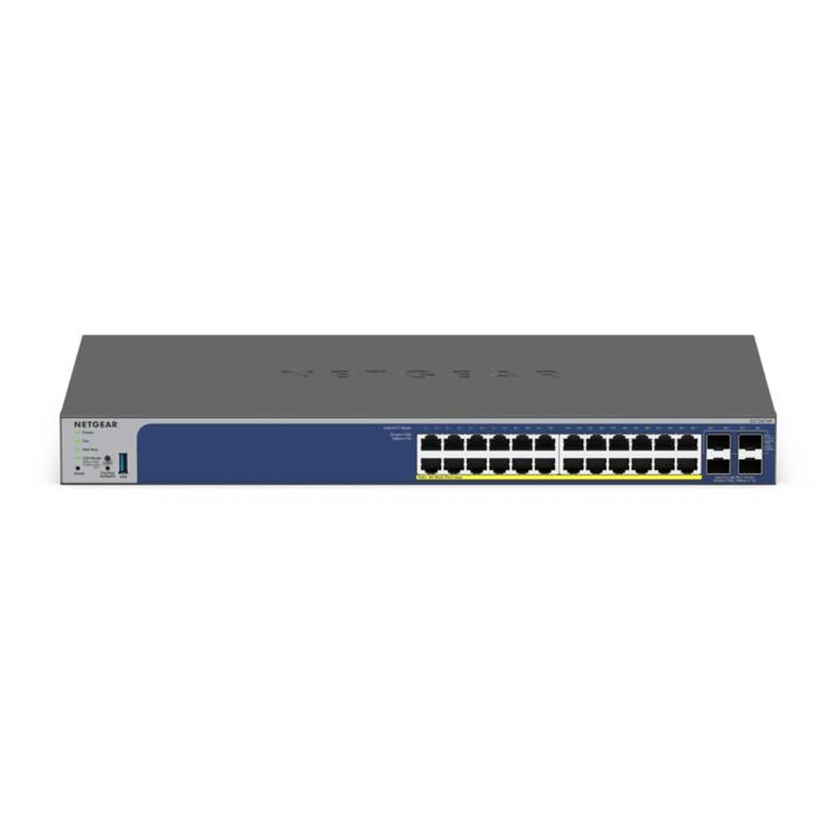 NETGEAR (GS728TXP) Smart Switch Web manageable Gigabit Ethernet PoE 28 Ports, Avec 24 Ports PoE+ 190W, 2 Ports SFP+ 10 Gigabit, Administration Cloud Insight, Mur ou Rack, et Protection à Vie limitée