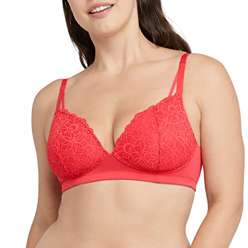 Image of Maidenform Women's M Soft Support Wireless Bralette, Soft Convertible Bra with Lace