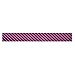 Wrapables Colorful Patterns Washi Masking Tape, Black & Fuchsia Diagonal Stripe