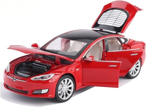 Image of Invite Enterprise Exclusive 1:32 Diecast Model Alloy Tesla-S Alloy Metal Pull Back With 6 Openable Doors & Sound Light Auto Toy Car For Kids Best Gift Toys For Kids Boys?Colors As Per Stock?