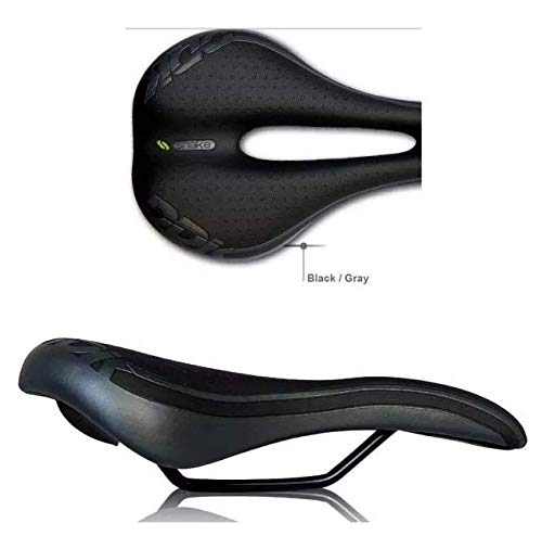 Banco Ddk Snake Selim Speed Mtb Vazado Preto E Cinza Bike