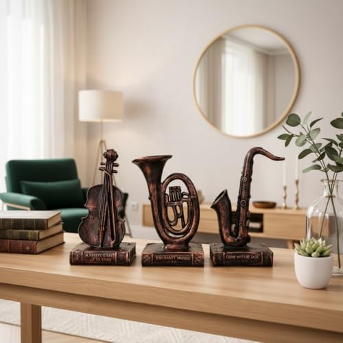 Image of Xtore Melodic Instrument Sculpture Set for Music Corners, Shelves & Desks