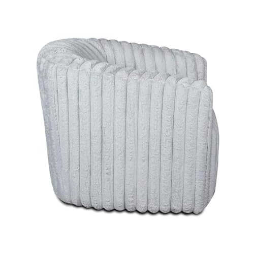 Sillón giratorio moderno terciopelo gris miniatura 6