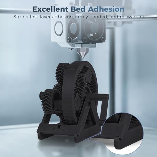 Image of IEMAI Carbon Fiber ABS Filament 1.75mm Matte Black 1KG, ABS-CF 3D Printer Filament with Enhanced Stiffness, Heat & Chemical Resistant, High Dimensional Stability & Low Warpage