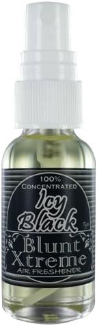 Blunt Xtreme Crisp ICY Black Type Air Freshener - 100% Ultra Concentrated Oil Based Spray - Ideal for Bathroom, Home, Car, Office & More - Smokers’ 1st Choice - Long Lasting Effects - 1oz Bottle