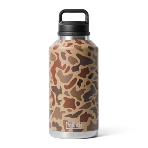 Image of YETI Rambler 64 oz Bottle, Vacuum Insulated, Leakproof, Stainless Steel with Chug Cap, Wetlands Camo