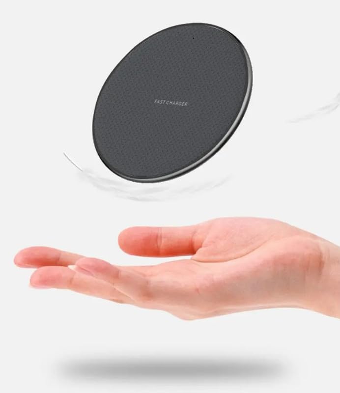 SAM Wireless Charger | 10W Wireless Fast Charging Pad Compatible with i-Phone 14/13/12/11/XS/X/8 -pods & Other Qi Devices, (Blue)