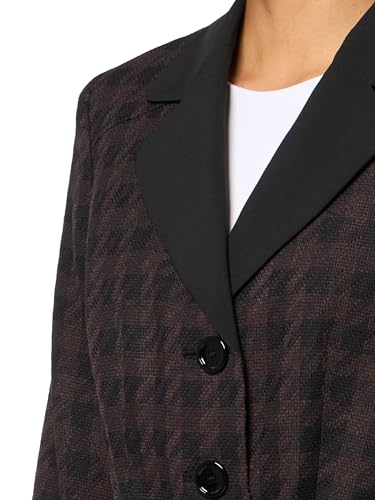 Women's Houndstooth Belted Trench & Pant, 2pc Set3