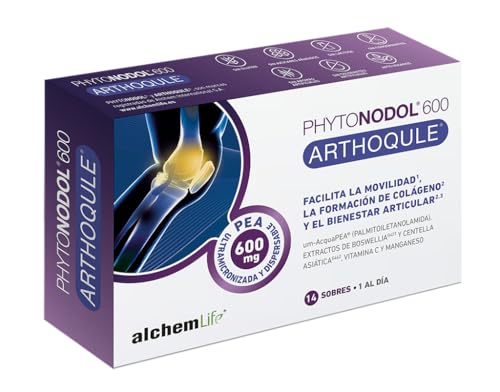 PHYTONODOL® ARTHOQULE con PEA (Palmitoiletanolamida) – Complemento natural para mal estar articular y múscular | Cúrcuma, Boswellia y Colágeno | 14 Sobres | Alivio y mal estar de las articulaciones