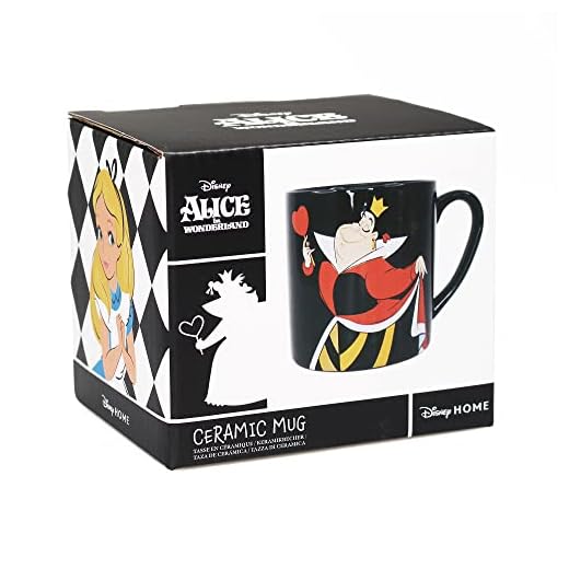 Disney Half Moon Bay - Taza de Alicia en el País de las Maravillas Taza en caja Queen - 325ml - Taza de oficina - Regalos de Alicia en el País de las Maravillas
