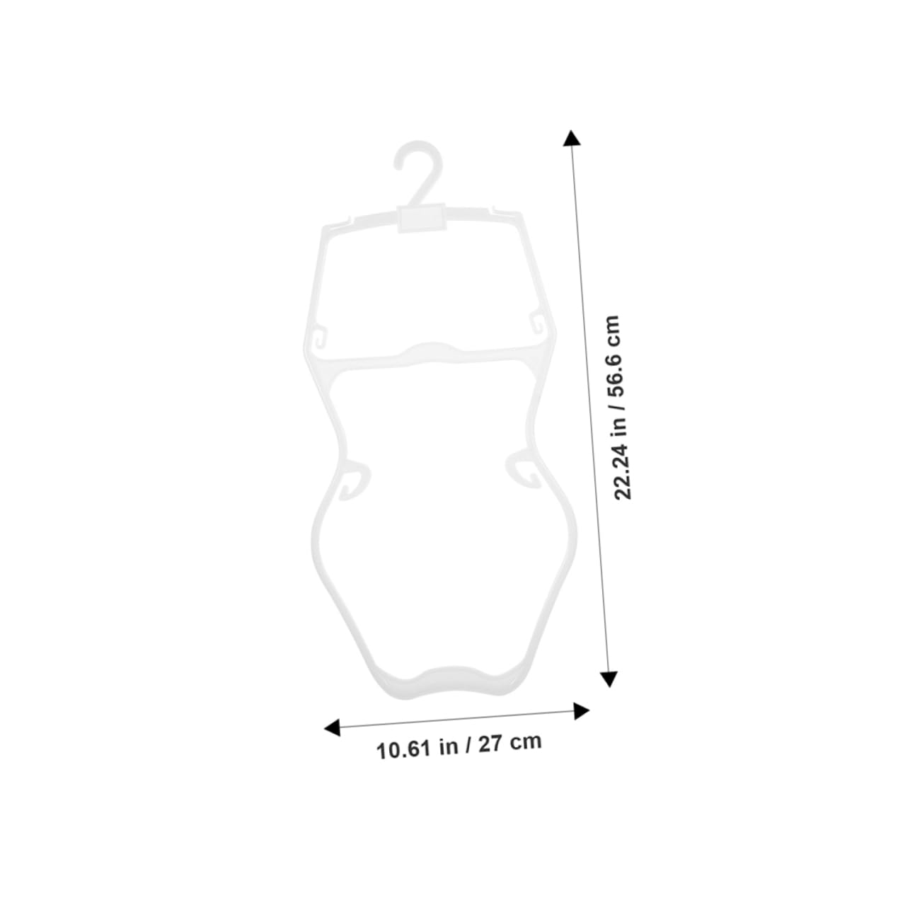 HEALLILY 10 Pack Boys and Girls Pink Swimwear Hangers Child Body Suit Hanger Boys and Girls