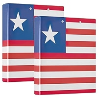 Decorative Three Ring Binder 3 Rings Binders 1-1/2 Inch With 3 Interior Pockets Basic Binder Notebook For School Supplies Netherlands Flag, 2 Pack