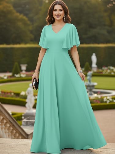 Image of KOH KOH Womens Long Elegant Bridesmaid Evening Cocktail Modest Maxi Dress