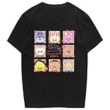 Stray Kids Rock Star Album Merch T Shirt Felix Hyunjin Minho Jisung Bangchan Changbin Concerts Tee Unisex Tops Black-c