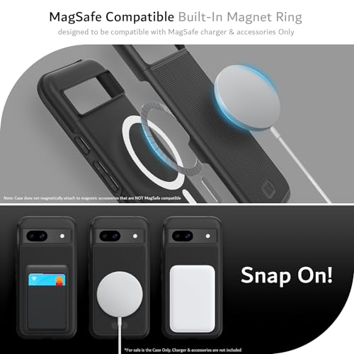 Image of TUDIA MergeGrip [Magsafe Compatible] for Google Pixel 8a Case - Matte Black