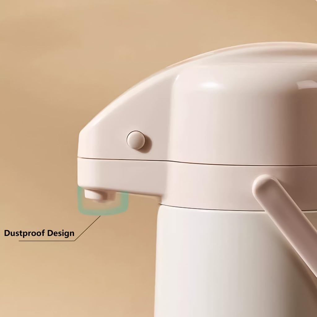 Carafe à café isotherme en acier inoxydable 2,2 L pour eau chaude/froide et boissons de fête, théière sous vide