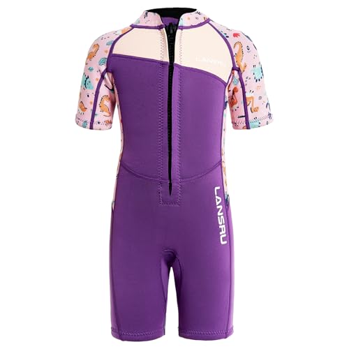 【Protezione UPF50+ dai raggi solari】I bambini sono tre volte più sensibili alla radiazione UV rispetto agli adulti e sono più inclini alle scottature. Questa muta per bambini in gomma cloroprene ha un fattore di protezione UV UPF50+, che blocca efficacemente il 90% dei raggi UV. Che si tratti di giocare in spiaggia o di lezioni di nuoto, protegge i bambini dai colpi di sole ed è la scelta più sicura per i bambini.