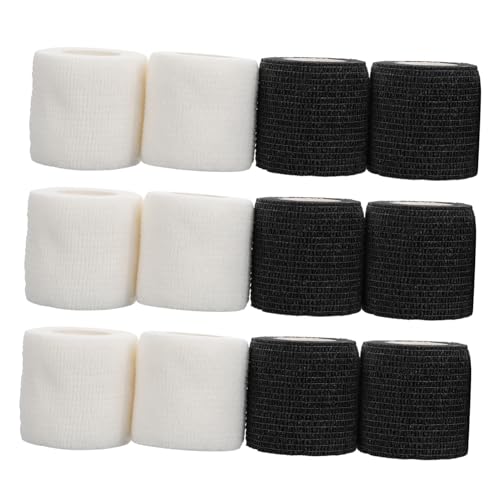Milisten Elastic Bandage Rolls 5cm x 4.5m 12 Pack Machine Supplies Sports Tape Elbow Band Handle Grip Tape