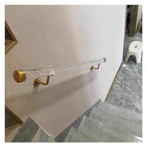 Rampe d'escalier en acrylique transparent à montage mural de 2 à 20 pieds