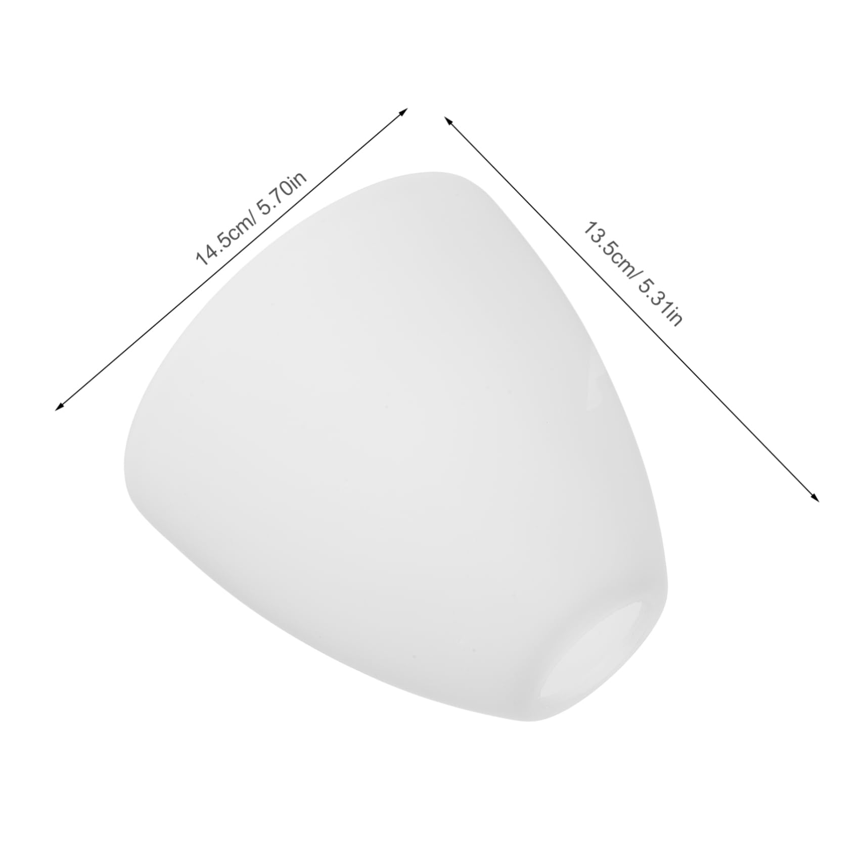 DOITOOL Pantalla de reemplazo de vidrio E27 con diámetro de orificio de 4,2 cm para techos y luces colgantes cubierta de vidrio con dispersión de luz suave para dormitorio y sala de estar